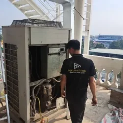 Thi công ống đồng máy lạnh